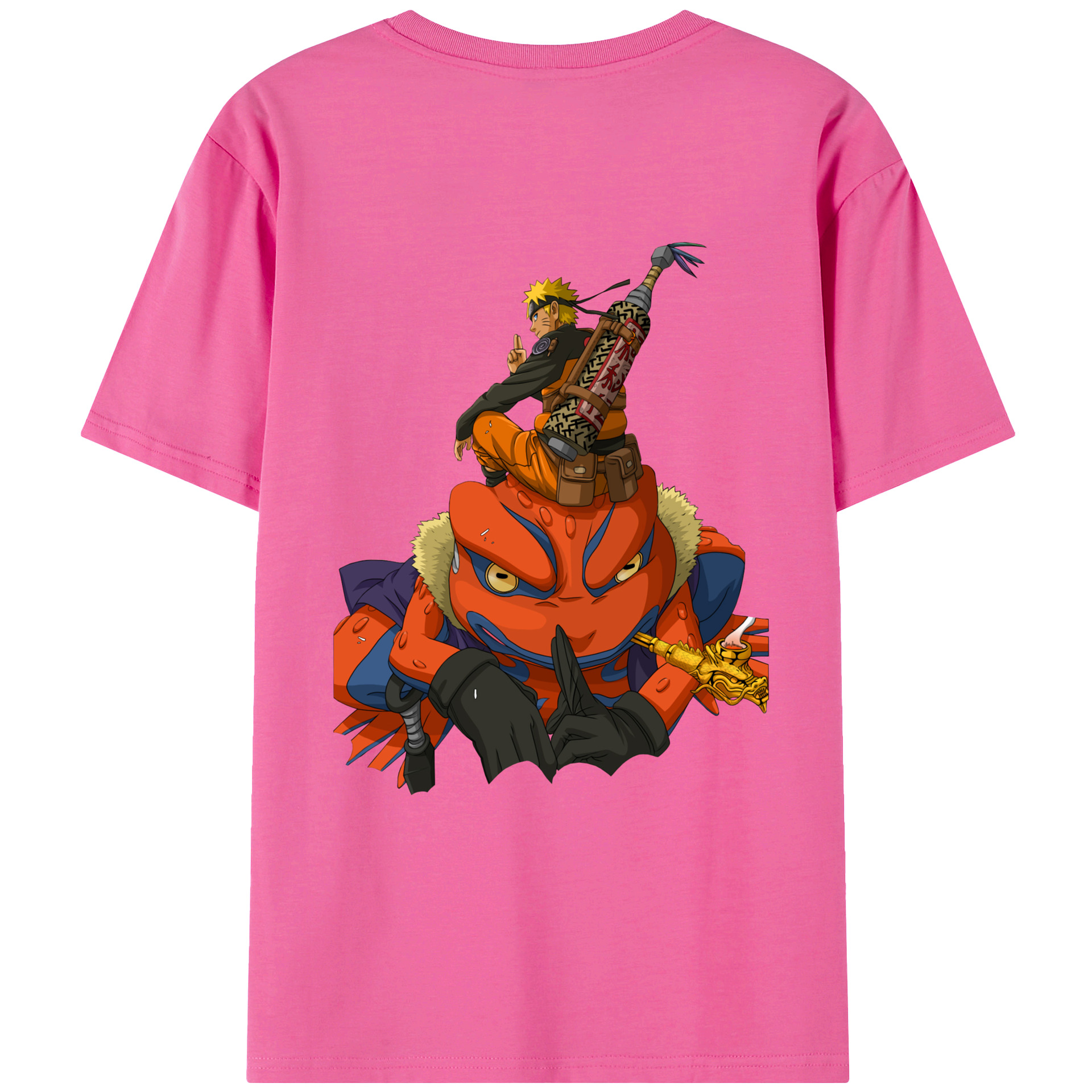 （画像用） NARUTO -ナルト- うずまき ナルト Uzumaki Naruto レディース半袖Tシャツ(バックプリント)